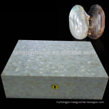 CCFW-CH Natural White Chinese Freshwater Shell Cigar Box
